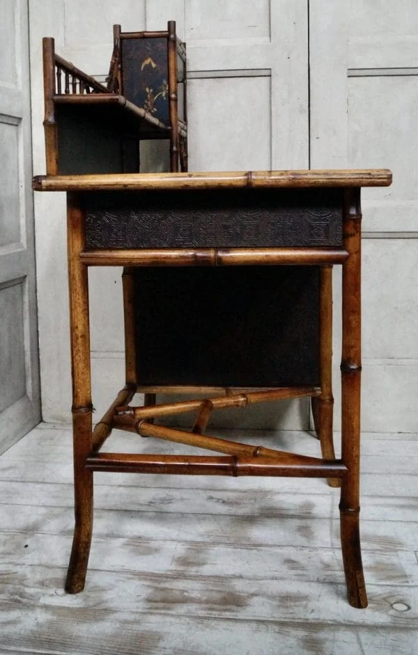 Victorian Bamboo Writing Desk - Image 3