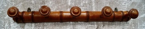 Antique Faux Bamboo Coat Rack - Image 3