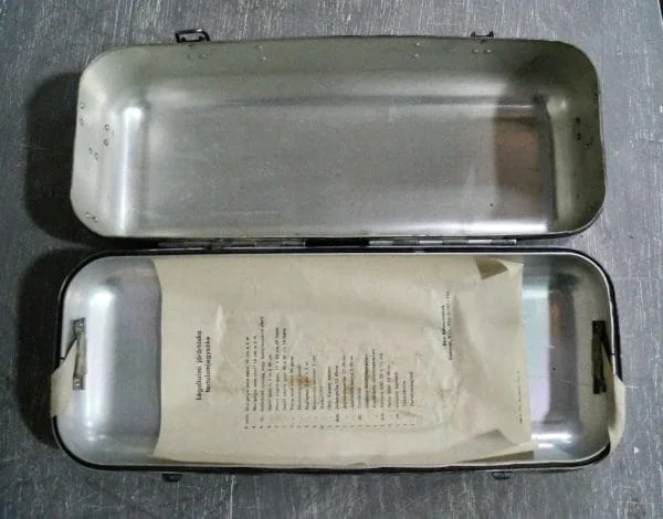 Vintage Aluminium Military First Aid Box - Image 2