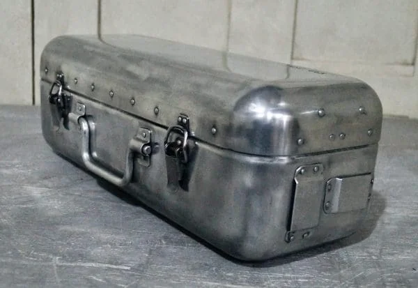 Vintage Aluminium Military First Aid Box - Image 7