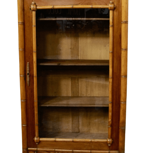 Victorian Faux Bamboo Glazed Bookcase