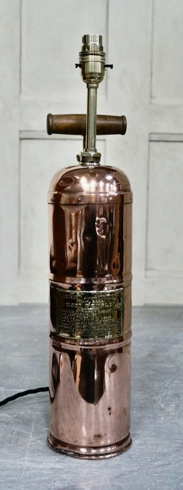 Antique Muratori Brass & Copper Garden Sprayer Lamp