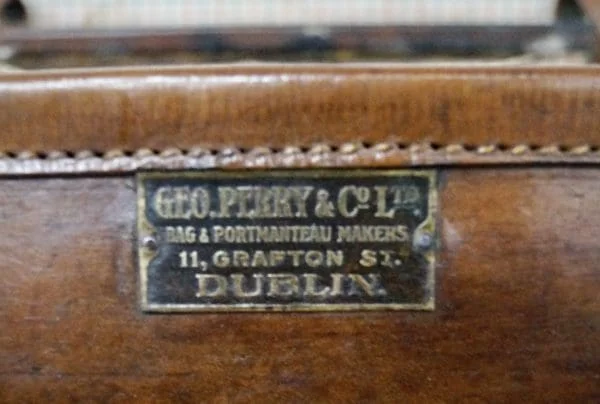 Edwardian George Perry and Co Leather Case Ireland c1905 - Image 3