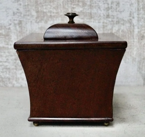 Antique Fruitwood Sarcophagus Tea Caddy - Image 6