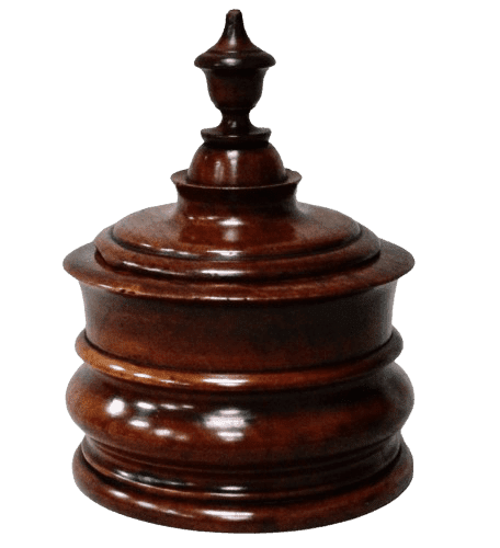 Antique Fruitwood Dutch Tobacco Jar