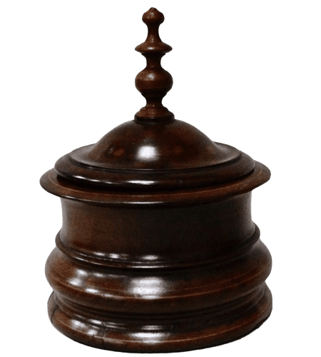 Antique Dutch Fruitwood Tobacco Jar