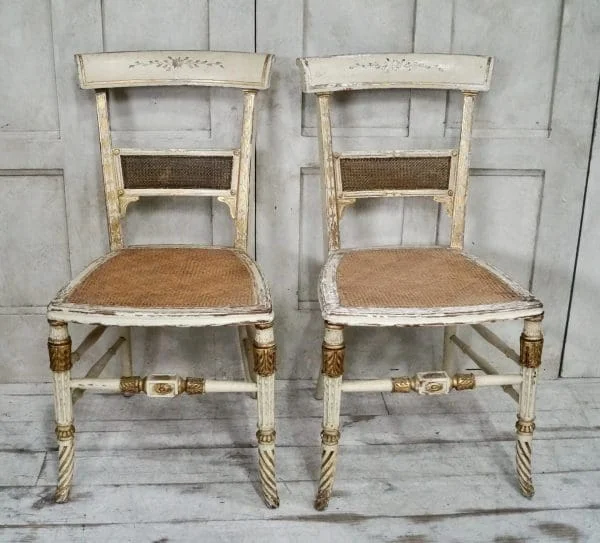 Pair of Regency Cane Side Chairs - Image 10