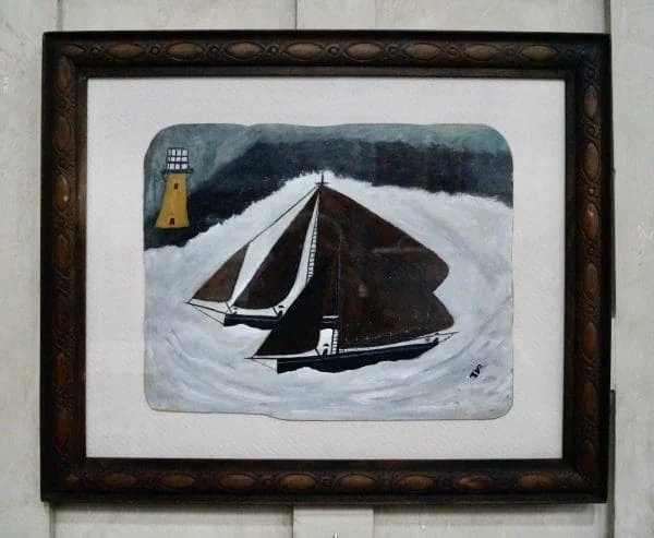 Painting “Sloop & Cutter” In the Style Of Alfred Wallis - Image 6