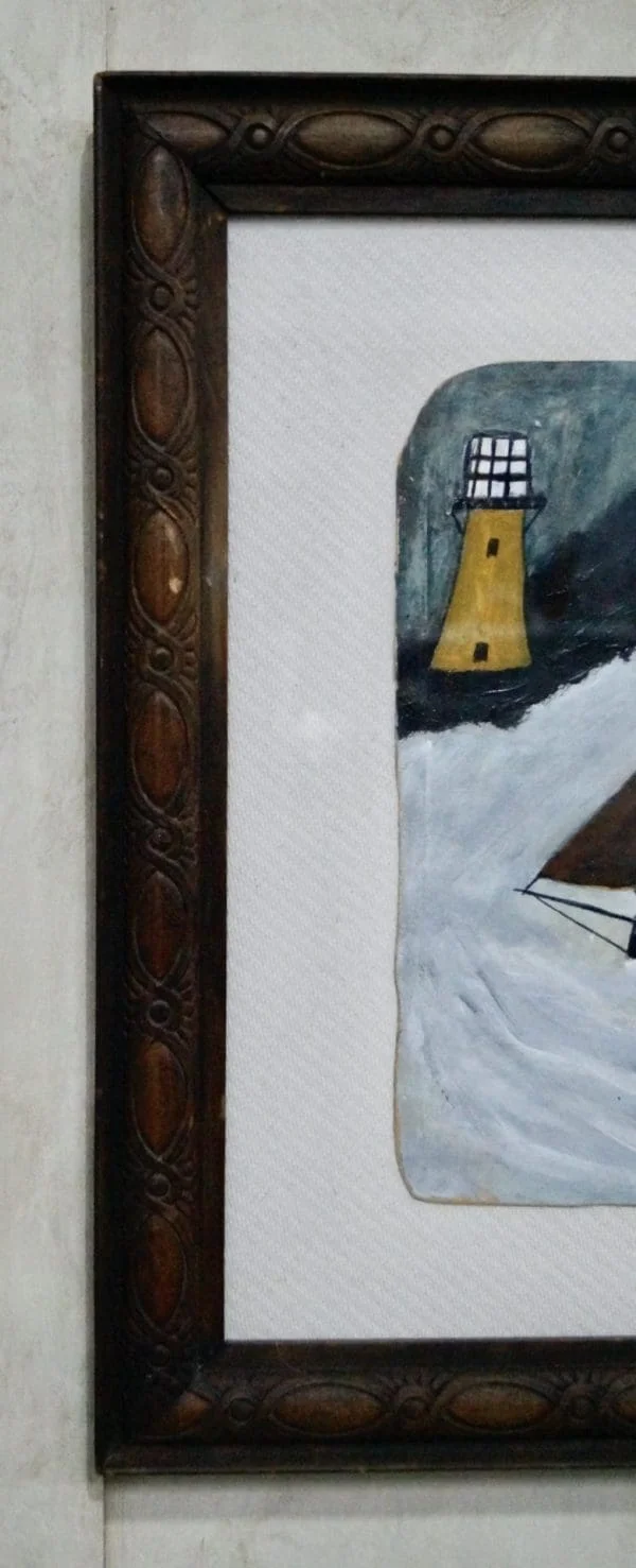 Painting “Sloop & Cutter” In the Style Of Alfred Wallis - Image 3