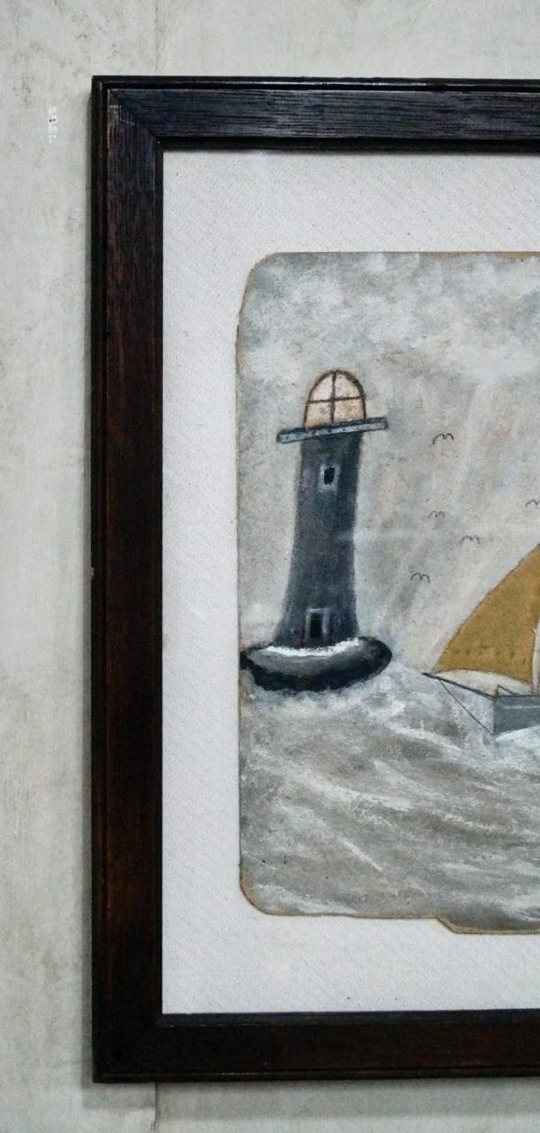 Painting “Full & Bye” In the Style Of Alfred Wallis - Image 3