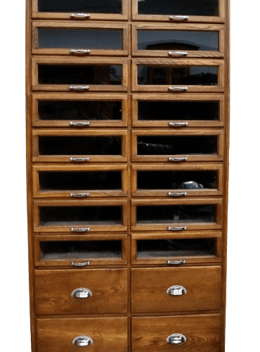 Vintage Haberdashery Shop Display Cabinet