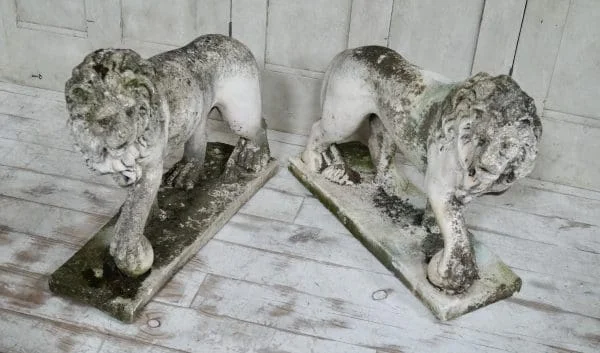 Pair of Stone Medici Lions - Image 8