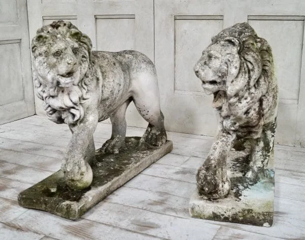 Pair of Stone Medici Lions - Image 5