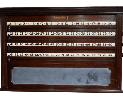 Antique Mahogany Burroughes and Watts Score Board