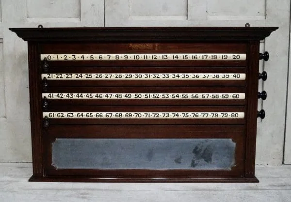 Antique Mahogany Burroughes and Watts Score Board - Image 2