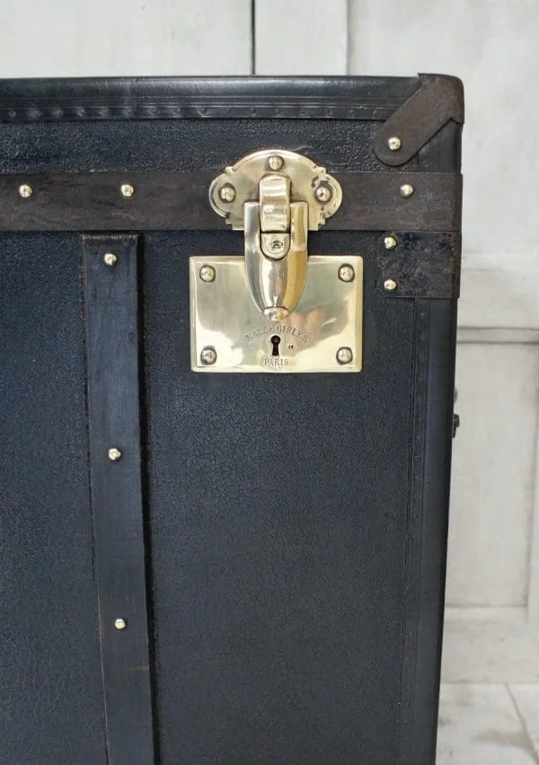 Antique “Malles Gisler Paris” Travel Trunk - Image 5