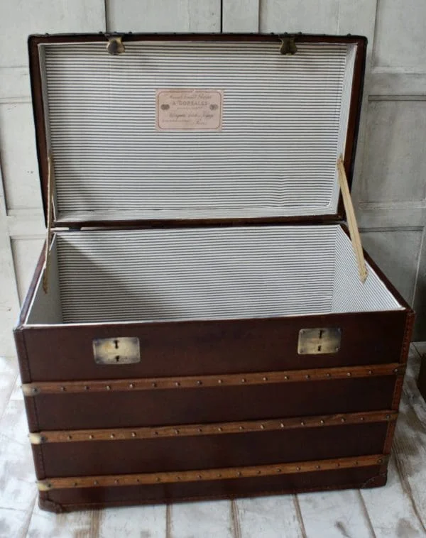 Antique Maison Armand Bega Travel Trunk - Image 3