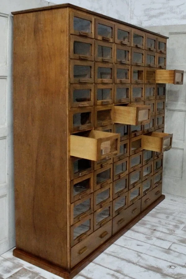 Vintage Haberdashery Shop Display Cabinet - Image 7