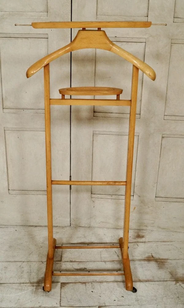 Vintage French Beech Valet Stand