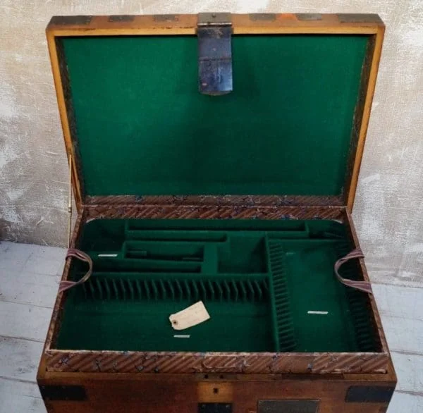 Victorian Oak and Iron Bound Silver Chest - Image 10