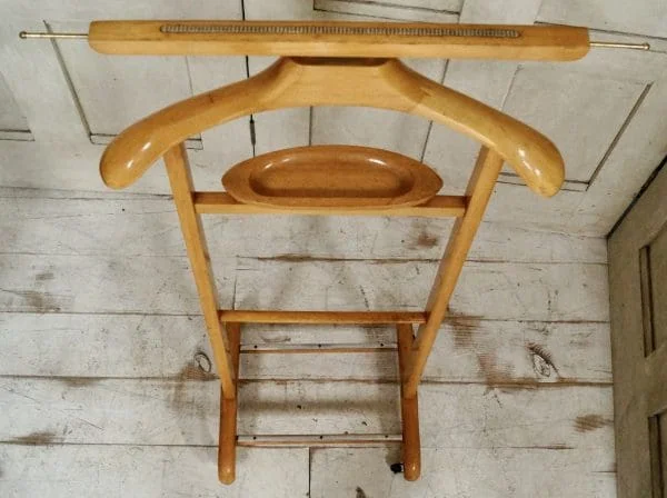 Vintage French Beech Valet Stand - Image 3