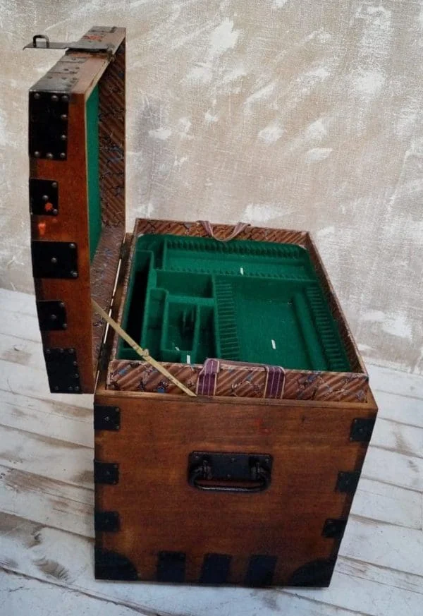 Victorian Oak and Iron Bound Silver Chest - Image 2