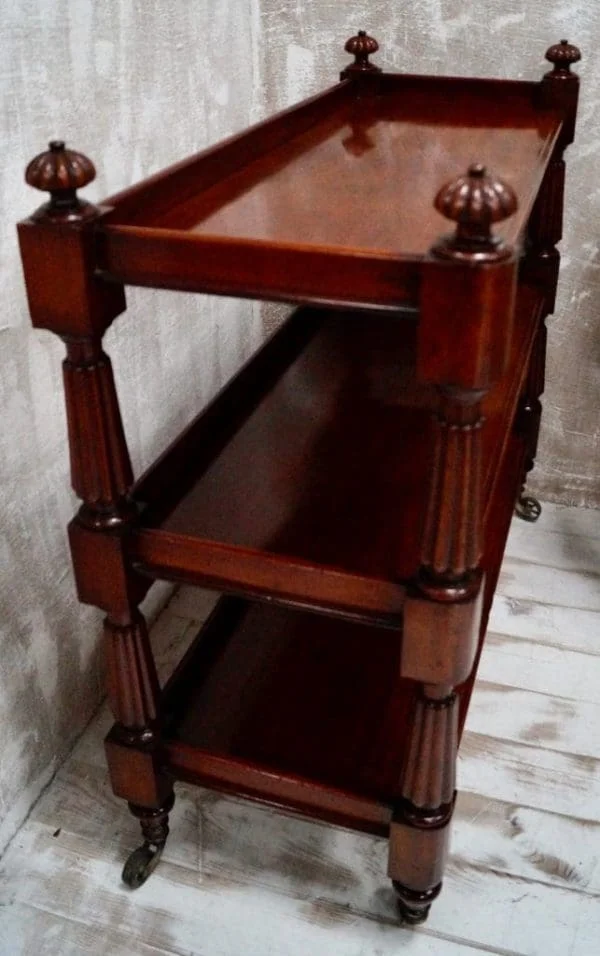 William IV Mahogany Buffet Trolley - Image 2