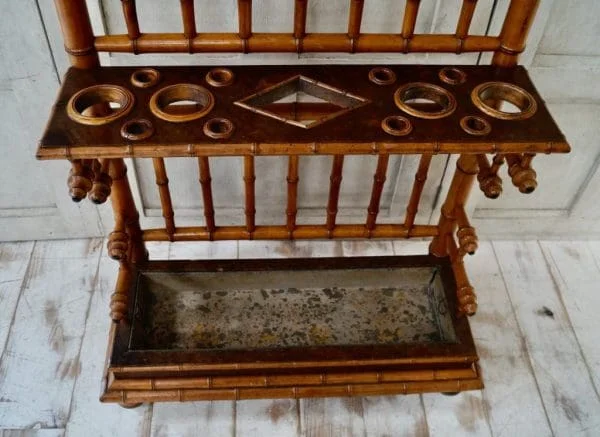 Victorian French Faux Bamboo Hall Stand - Image 2