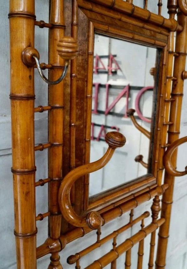 Victorian French Faux Bamboo Hall Stand - Image 7