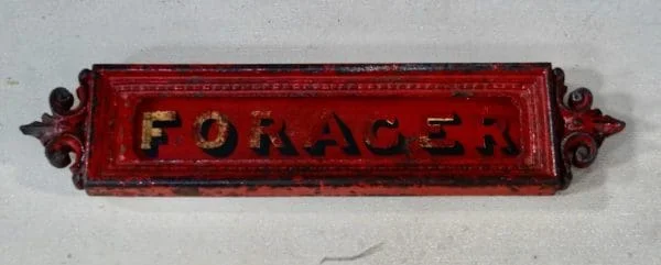 Victorian Cast Iron Horse Stable Name Plate - Image 3