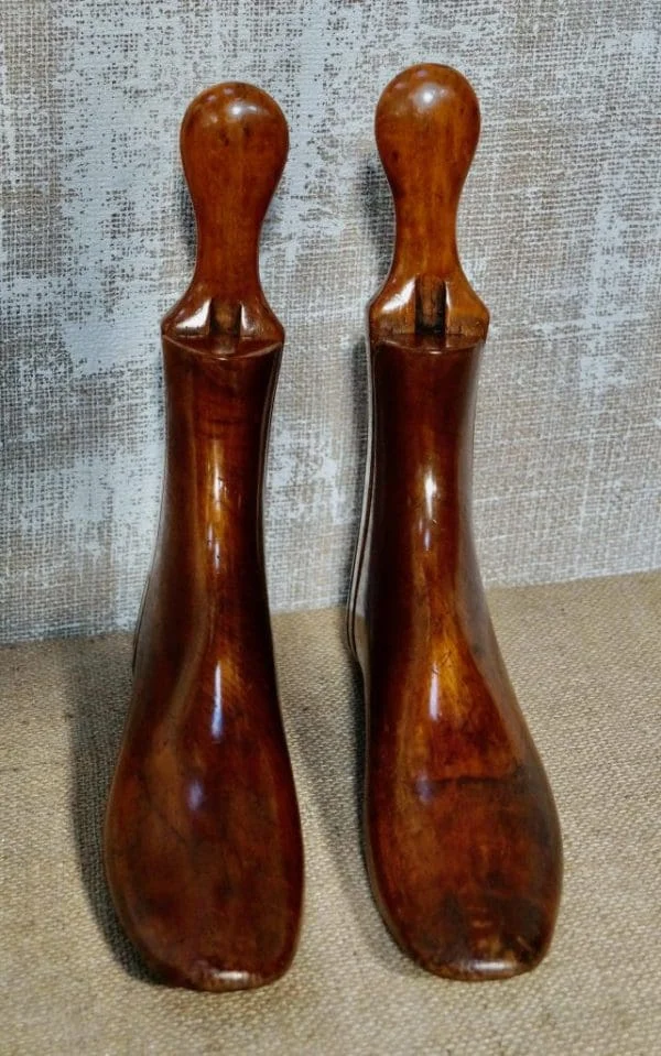 Victorian Fruitwood Carved Boot Lasts - Image 2