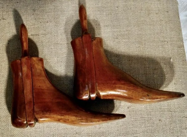 Victorian Fruitwood Carved Boot Lasts - Image 6