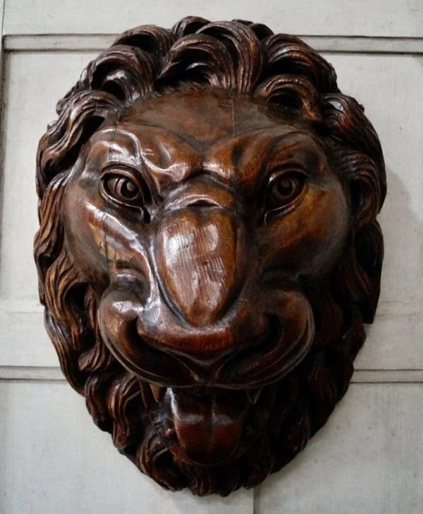 A Rare Large Victorian Hand Carved Lions Head - Image 7