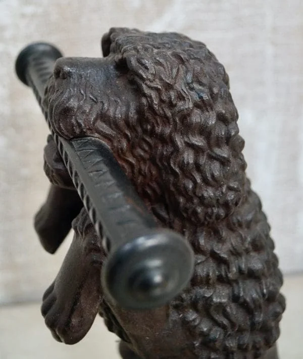 French Antique Cast Iron “Begging Dog” Door Stop - Image 9