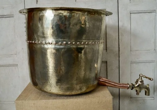 Antique French Brass & Copper Wine Still