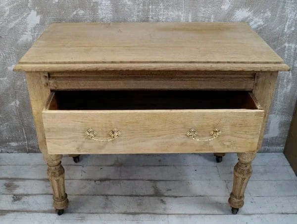 Victorian Bleached Oak Scully Table - Image 9