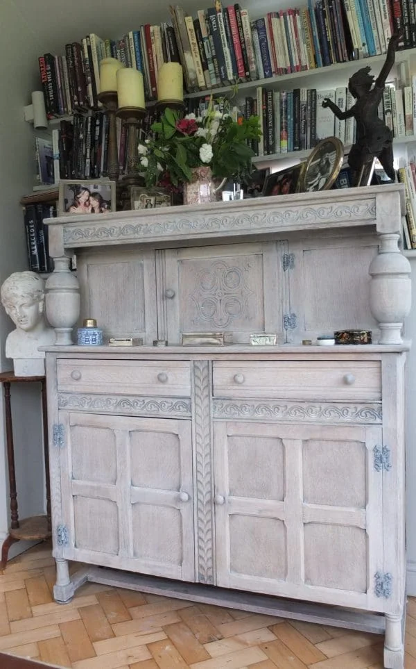 Vintage Timeworn Dresser Sideboard - Image 4