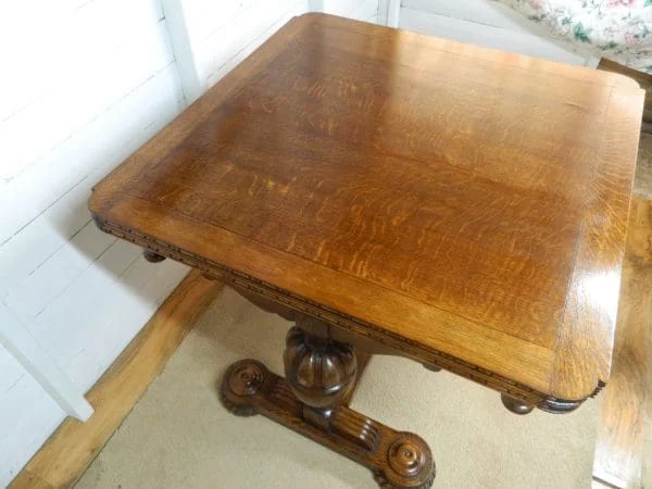 Oak Refectory Draw Leaf Extending Table - Image 8