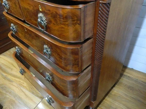 Mahogany Ogee Chest of Drawers, 1800s - Image 8