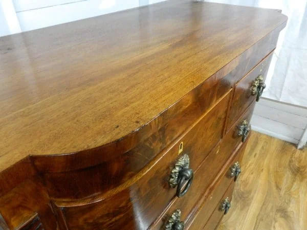 Mahogany Ogee Chest of Drawers, 1800s - Image 10