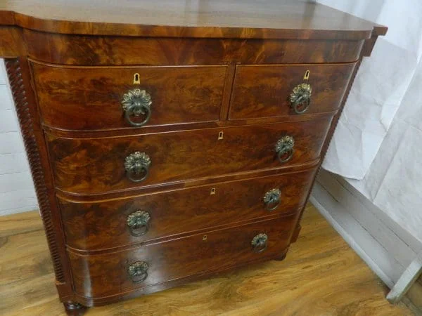 Mahogany Ogee Chest of Drawers, 1800s - Image 11