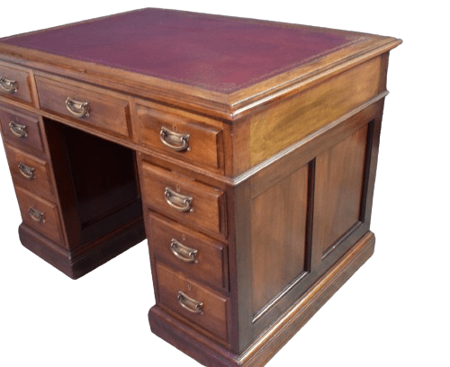 Mahogany Panelled Pedestal Desk