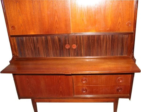 Mid-Century Danish Teak High Sideboard By Johannes Andersen For Wilhelm Schauman Finland 1960 - Image 2