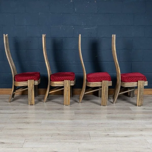 Dining Table and Chairs by McGuire, USA Circa 1970 - Image 7