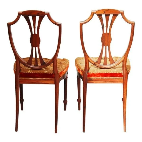 PAIR OF VICTORIAN SALON CHAIRS - Image 4