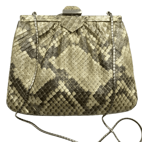 Vintage Judith Lieber Python Crossbody Handbag