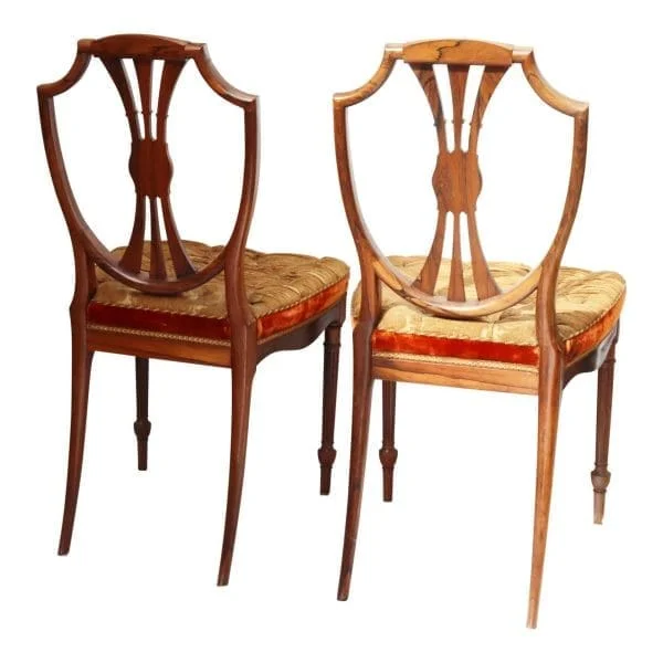 PAIR OF VICTORIAN SALON CHAIRS - Image 5