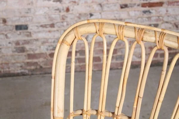 A vintage 1960s Boho bamboo rocking chair - Image 6