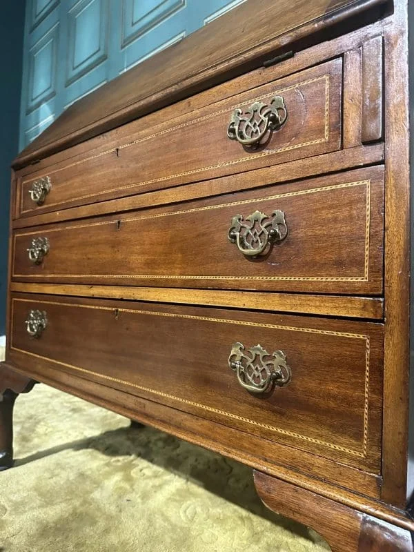 Edwardian Inlaid Mahogany Bureau - Image 2