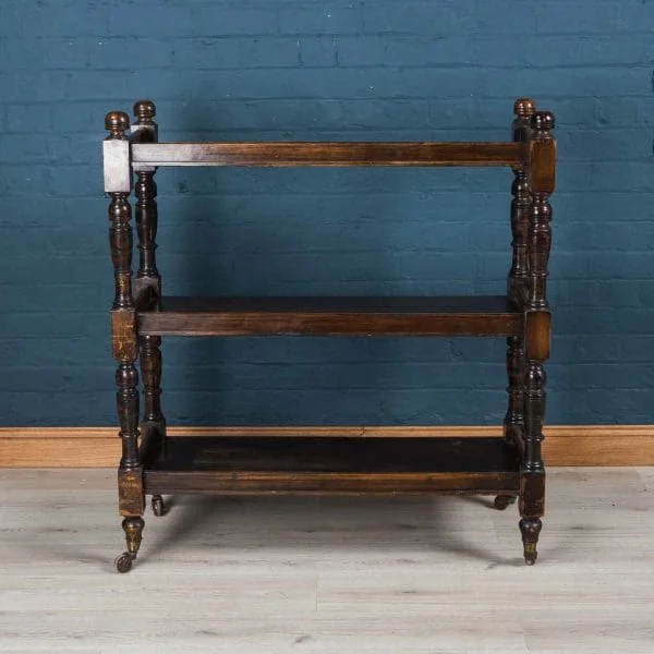 Edwardian Mahogany Dumbwaiter Circa 1910 - Image 4